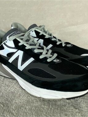 New Balance 990v6 M990BK6 Mens Size 13 Black Gray Running Shoes Walking Comfort